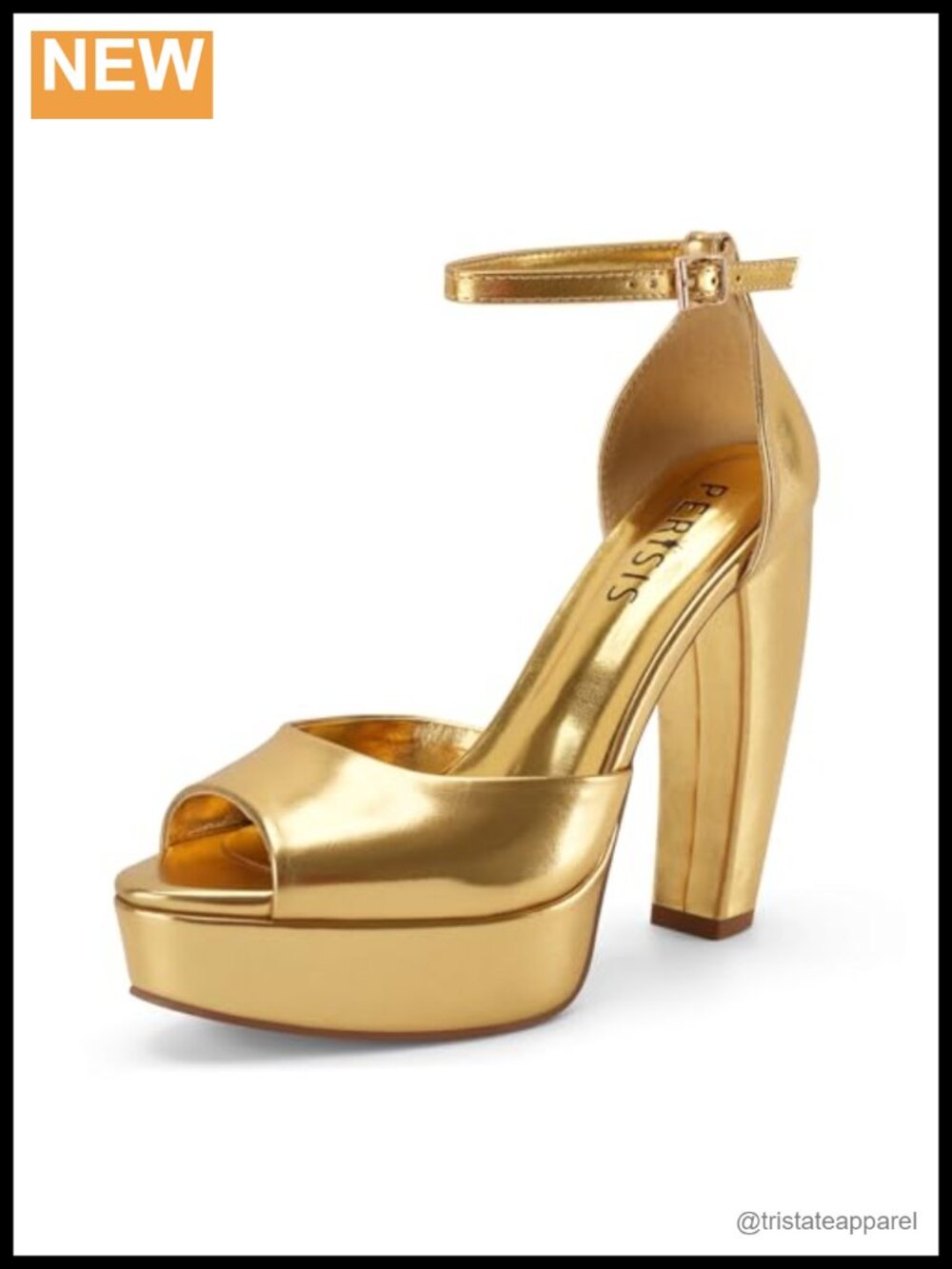 Women's Chunky Platform Peep Toe Block Heel Ankle Strap Sandals